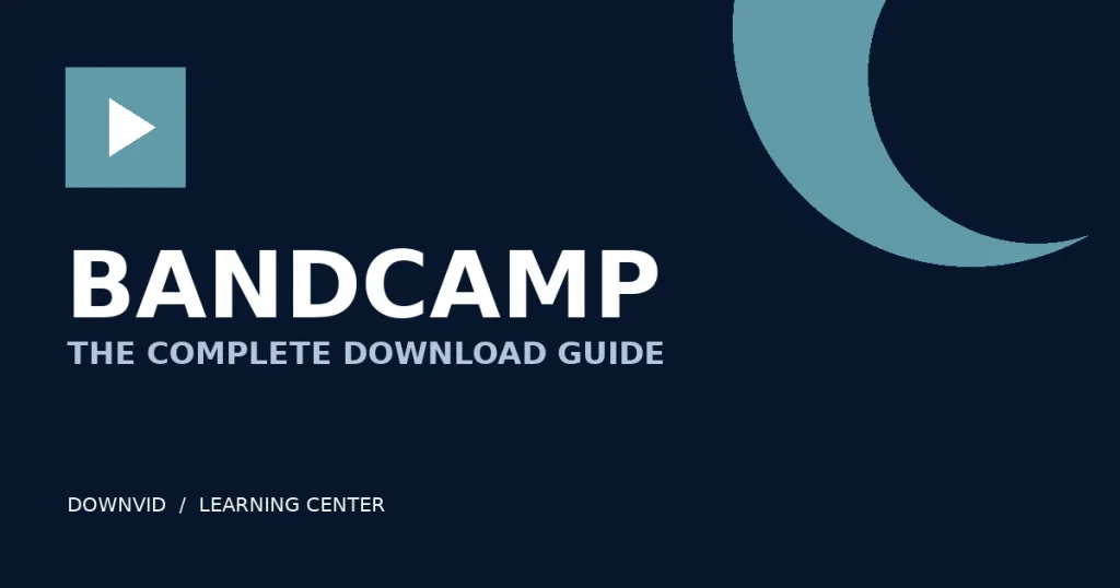 Bandcamp download guide by DownVid