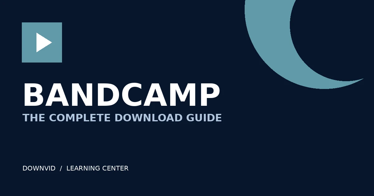 Bandcamp download guide by DownVid