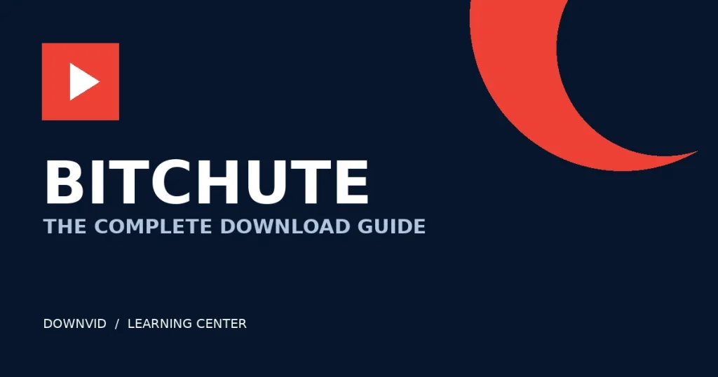 BitChute download guide by DownVid