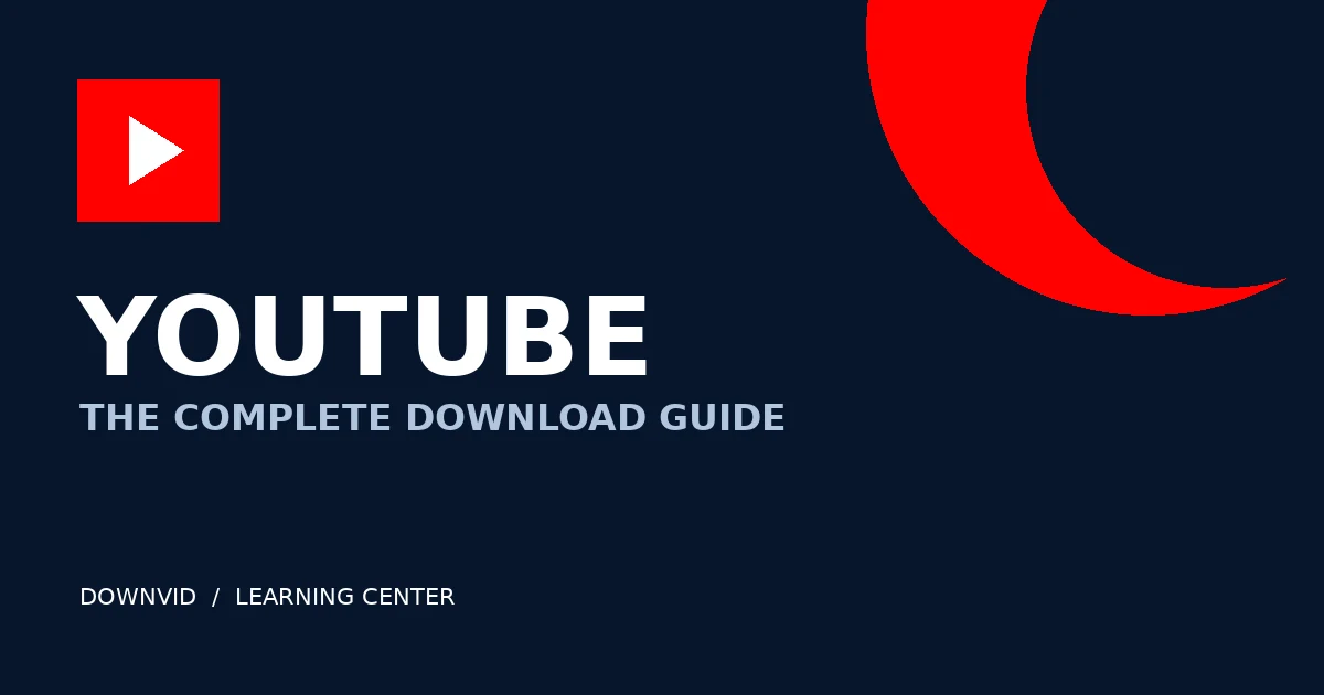YouTube download guide by DownVid