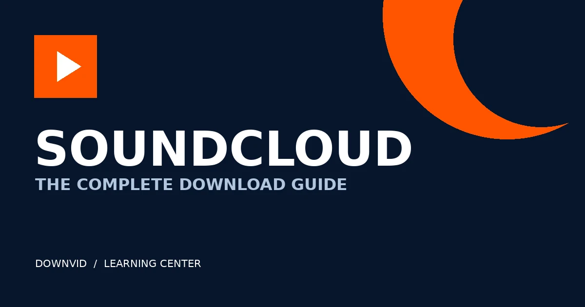 SoundCloud download guide by DownVid