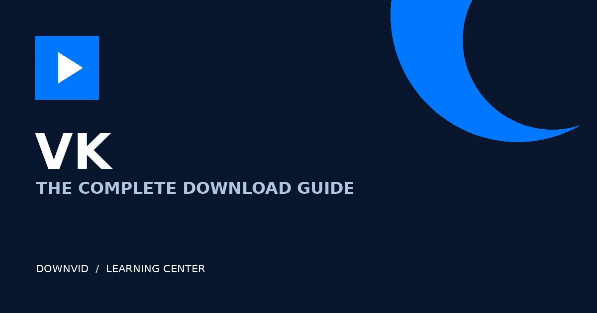 VK download guide by DownVid